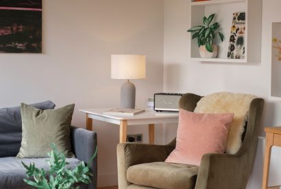 The living room at Cedar Lodge, Herefordshire