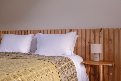 The king size bedroom at Cedar Lodge, Herefordshire