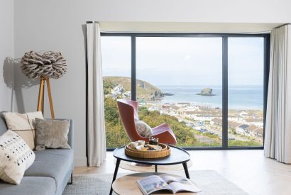 The living room at Tamarind Tide, Cornwall