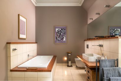 A bathroom at Quarter House, Scottish Borders