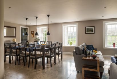 Dining area at Quarter House, Scottish Borders