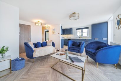The living space at Azure Escape, Cornwall