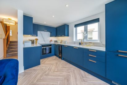 The kitchen at Azure Escape, Cornwall
