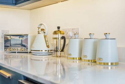 The kitchen at Azure Escape, Cornwall