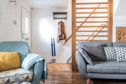 The living space at Wavecrest, Cornwall