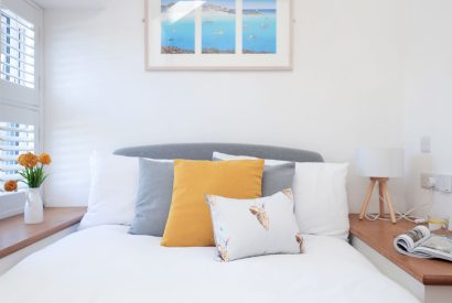 A double bedroom at Wavecrest, Cornwall
