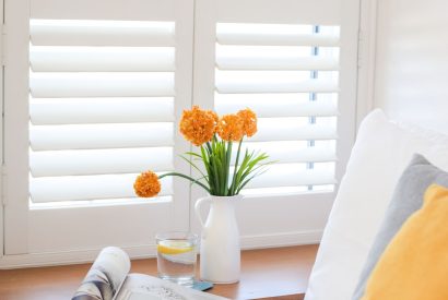 A double bedroom at Wavecrest, Cornwall