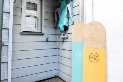 The courtyard at Wavecrest, Cornwall