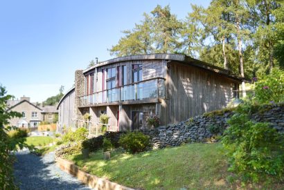 The exterior of Crescent House, Lake District