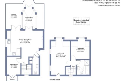 The floorplan of Azure Escape, Cornwall