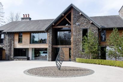 The entance to Lake View Lodge, Lake District 
