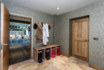 The boot room at Lake View Lodge, Lake District