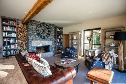 The living room at Lake View Lodge, Lake District