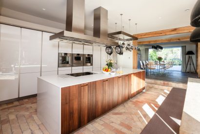 The kitchen at Lake View Lodge, Lake District