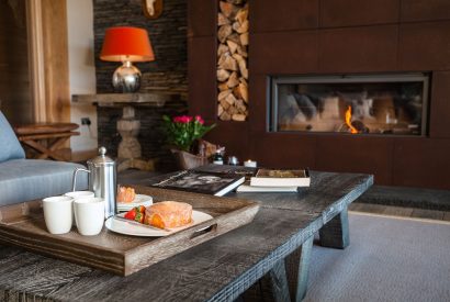 The living room at Lake View Lodge, Lake District