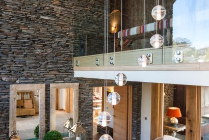 The entrance hall at Lake View Lodge, Lake District