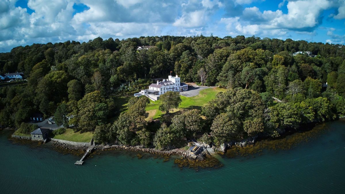 Aerial view of Ty Culfor, Anglesey
