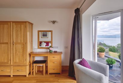 A bedroom at Seaview, Anglesey