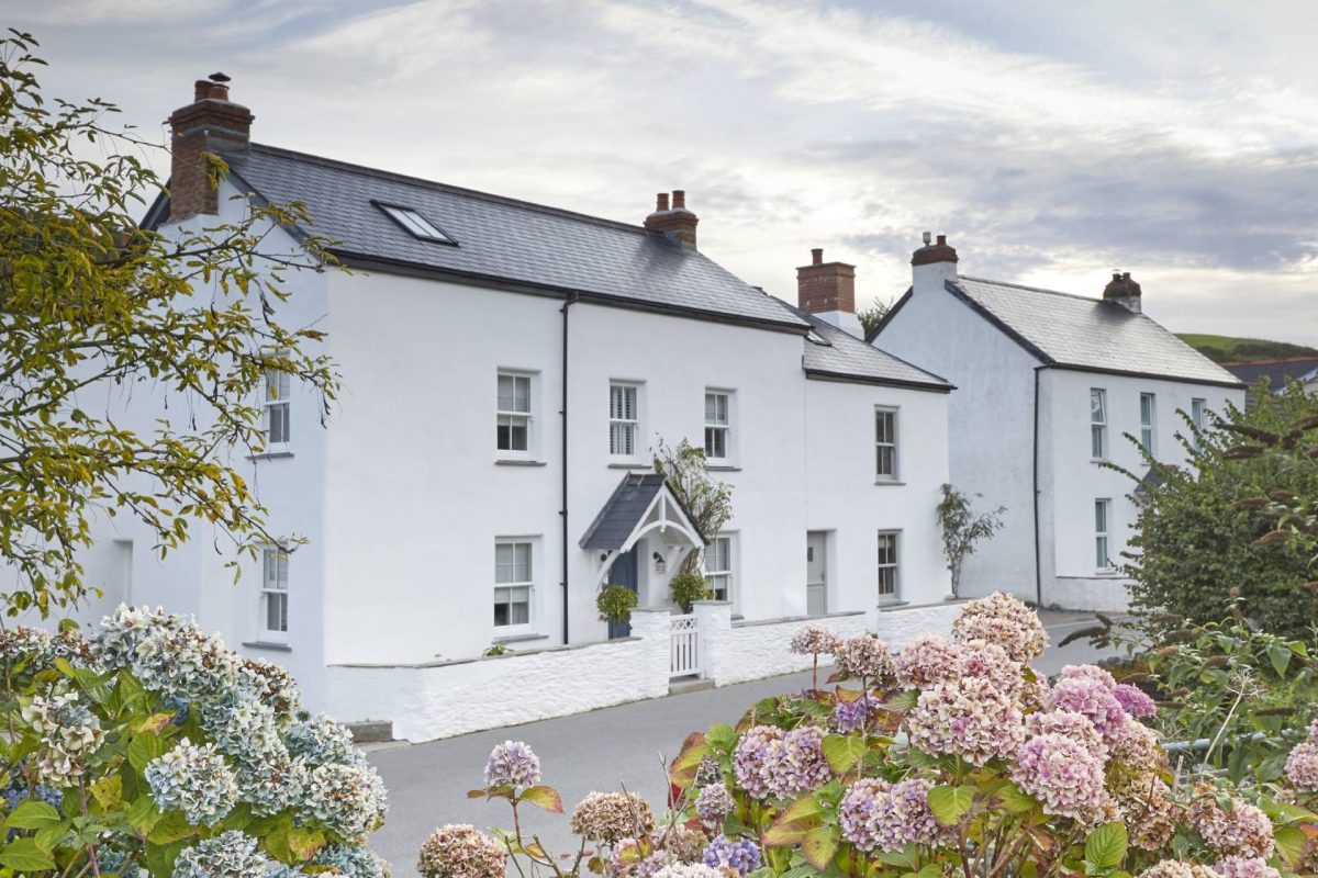 The exterior of The Beach House in Devon