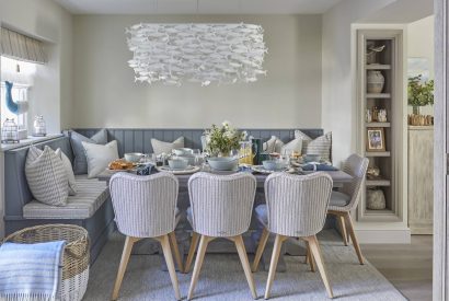 The dining table at The Beach House, Devon