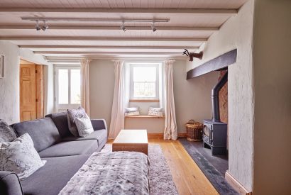 The living room at Orchard Cottage, Anglesey
