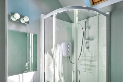 The shower at The Old Forge, Peak District