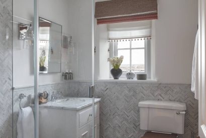 The bathroom at Beatrix Cottage, Lake District