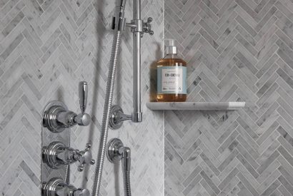 The shower at Beatrix Cottage, Lake District