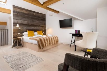 The bedroom at Shepherd's View, Lake District