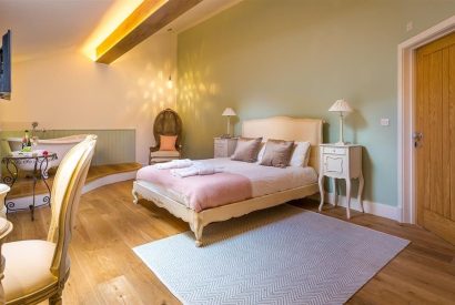 The bedroom at Twitchers Cottage, Lake District