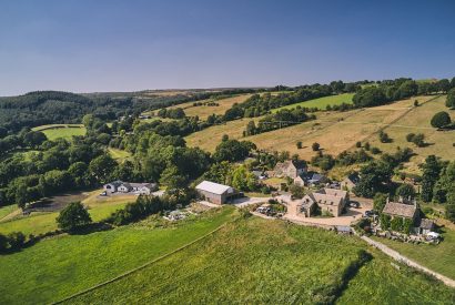 The countryside view at Horseshoe House, Peak District