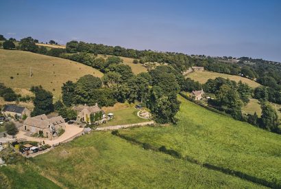 Countryside views from Horseshoe House, Peak District
