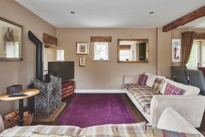 The living room at Buttermilk Barn, Peak District