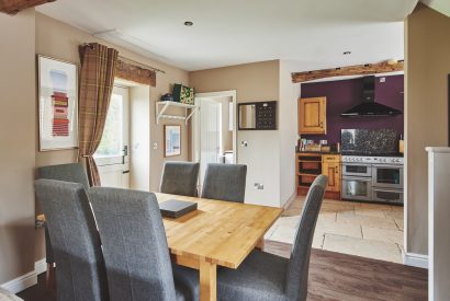 The dining table at Buttermilk Barn, Peak District