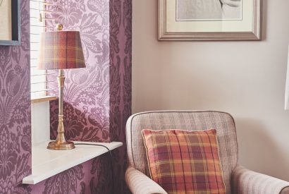 A corner of the living room at Buttermilk Barn, Peak District