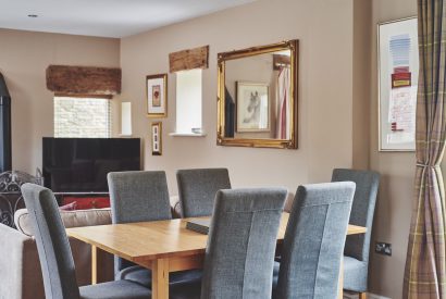 The dining table at Buttermilk Barn, Peak District