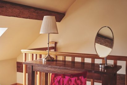 A dressing table at Woodpecker Loft, Peak District