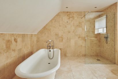 A bathroom at Heron House, Peak District