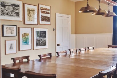 The dining room at Heron House, Peak District