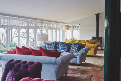 The sunroom at Heron House, Peak District