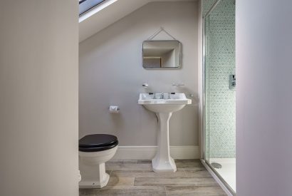 A bathroom at Pen y Bryn, Abersoch