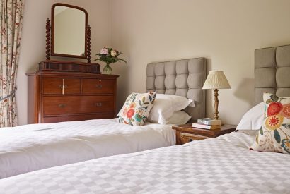 A triple bedroom at Georgian House, Devon