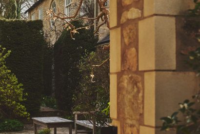 The courtyard at Tennyson House, Cotswolds