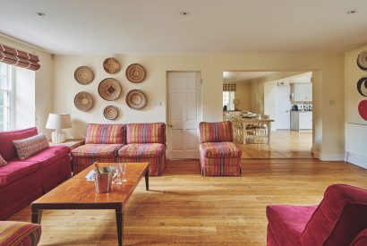 The living room at Tennyson House, Cotswolds
