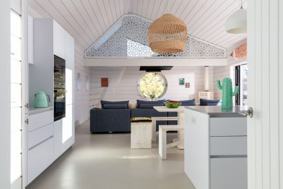 The living room at Gwithian, Cornwall