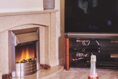 The living room at The Round, Devon