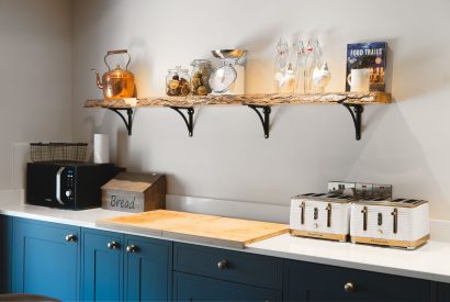 The kitchen at Holwell Farmhouse, Devon