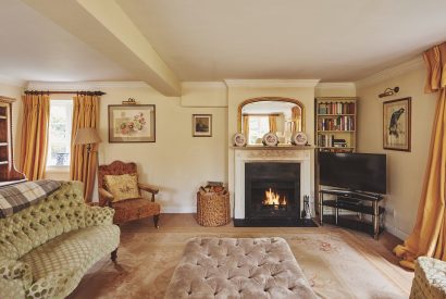 The living room at Donne Cottage, Cotswolds