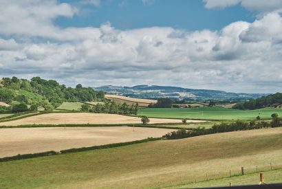 Countryside views at Upper Tumble Cottage, Shropshire Hills