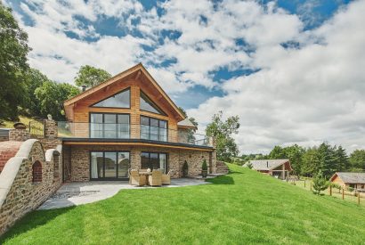 The exterior of Upper Tumble Cottage, Shropshire Hills